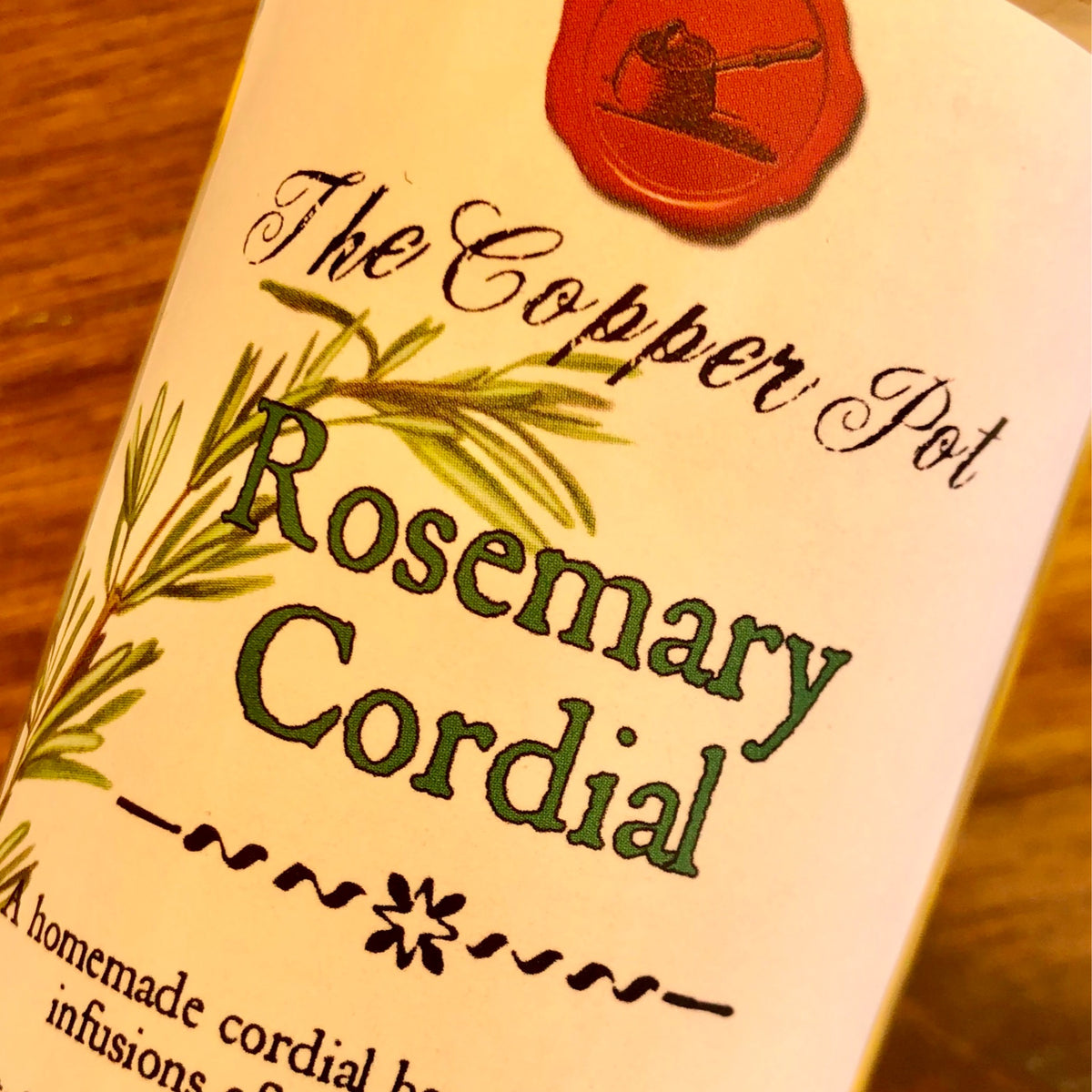 Rosemary Cordial Bottle
